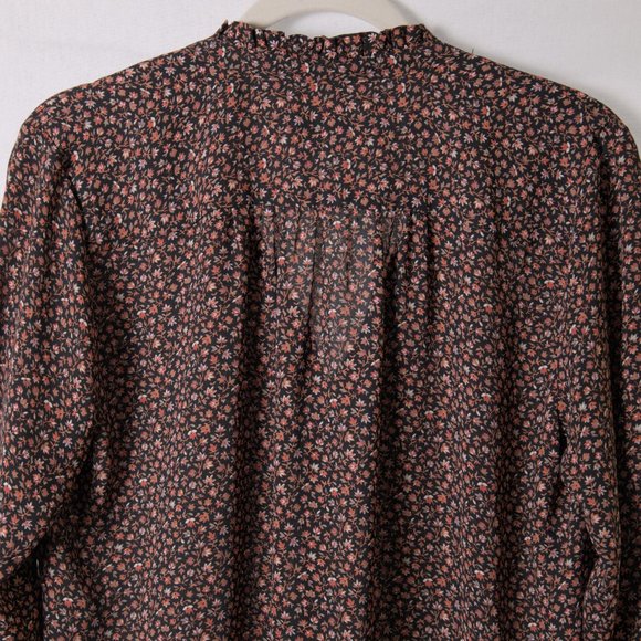 Loft Petites Button Down Floral Blouse - Picture 4 of 9